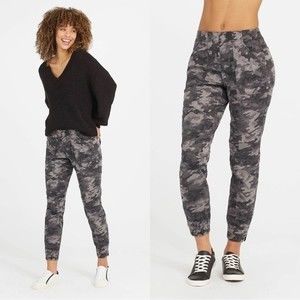 Spanx Stretch Twill Cargo Jogger Camo S